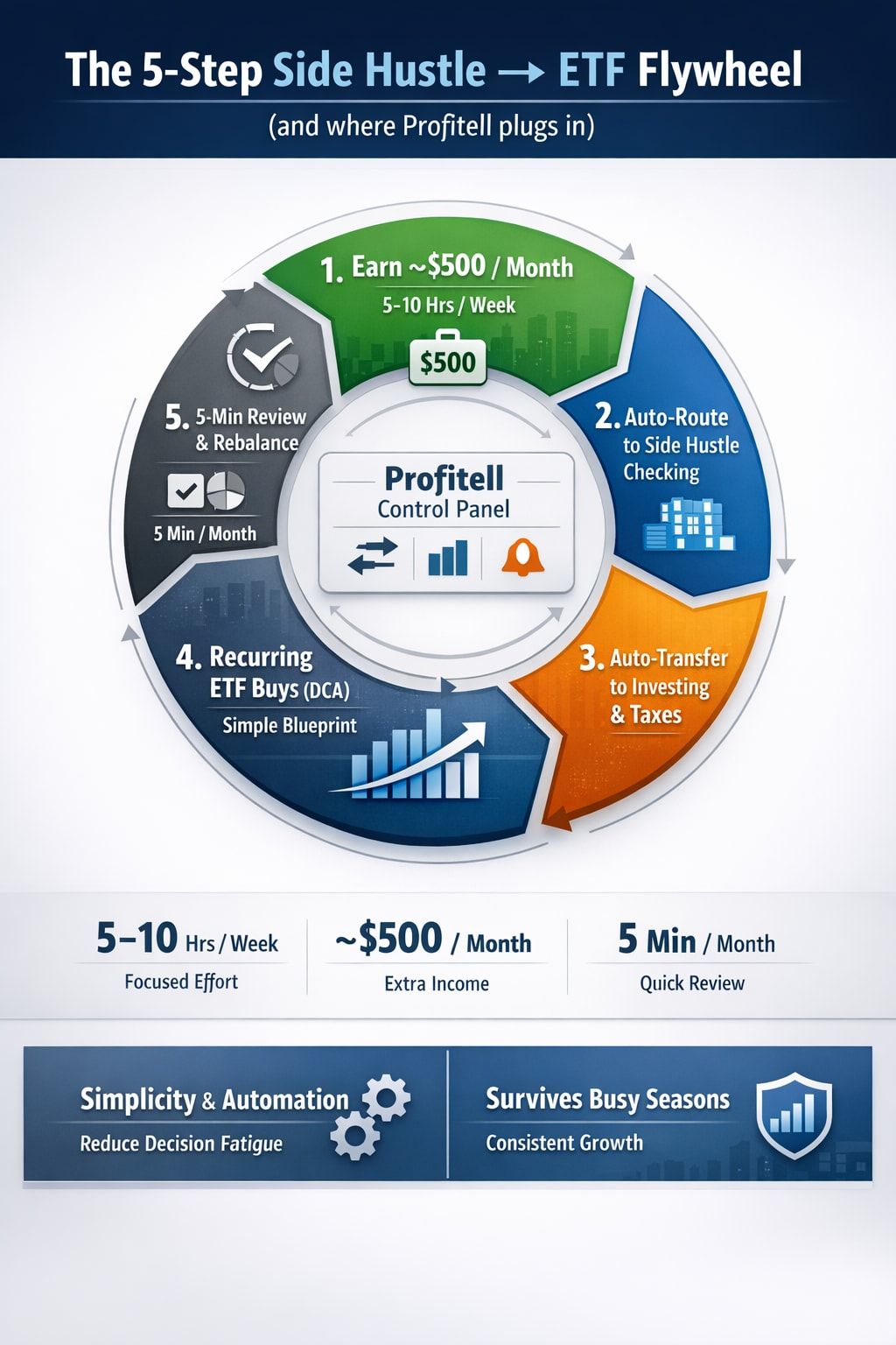 Side Hustle to ETF Portfolio Blueprint (US)